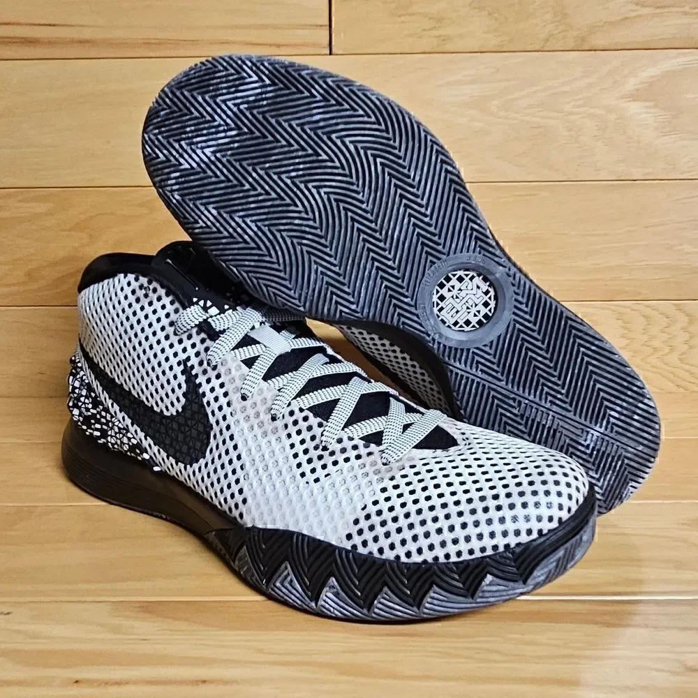 Nike Kyrie 1 BHM Size 10 Black History Month White Black Dark Grey 718820-100